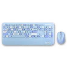 کیبورد و ماوس بی سیم هترون مدل HKCW350، سوییچ ممبران، Full-Size