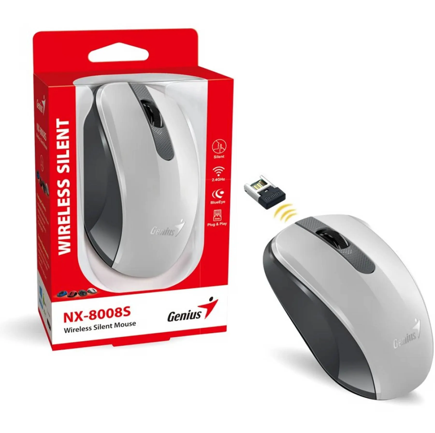 ماوس بی سیم جنیوس مدل NX-8008S
