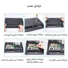 رم لپتاپ سامسونگ DDR3 4 گیگابایت مدل 1333 PC3 10600s تک کاناله با فرکانس 1333 مگاهرتز