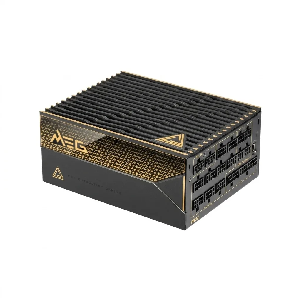 منبع تغذیه کامپیوتر 1600 وات ام اس آی مدل MEG Ai1600T Titanium PCIE5