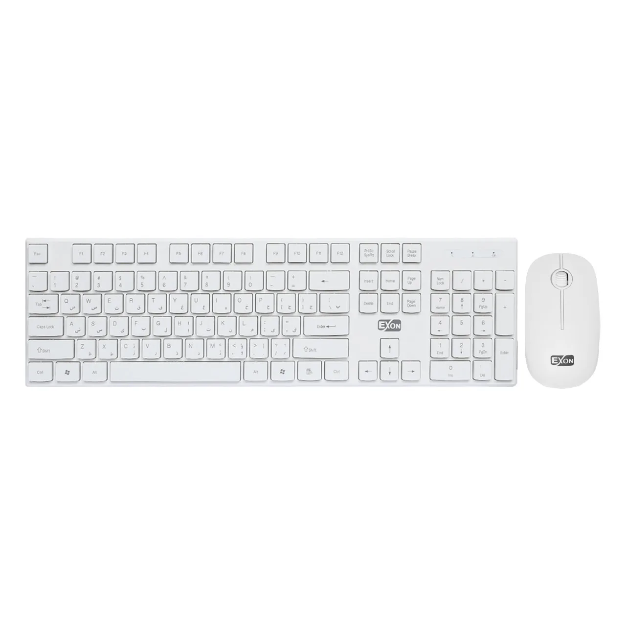 کیبورد و ماوس بی سیم اکسون مدل Gk-600، سوییچ ممبران، Full-Size