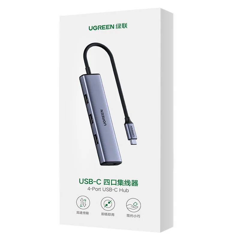 هاب چهار پورت USB-C به USB 3.0 یوگرین مدل CM473