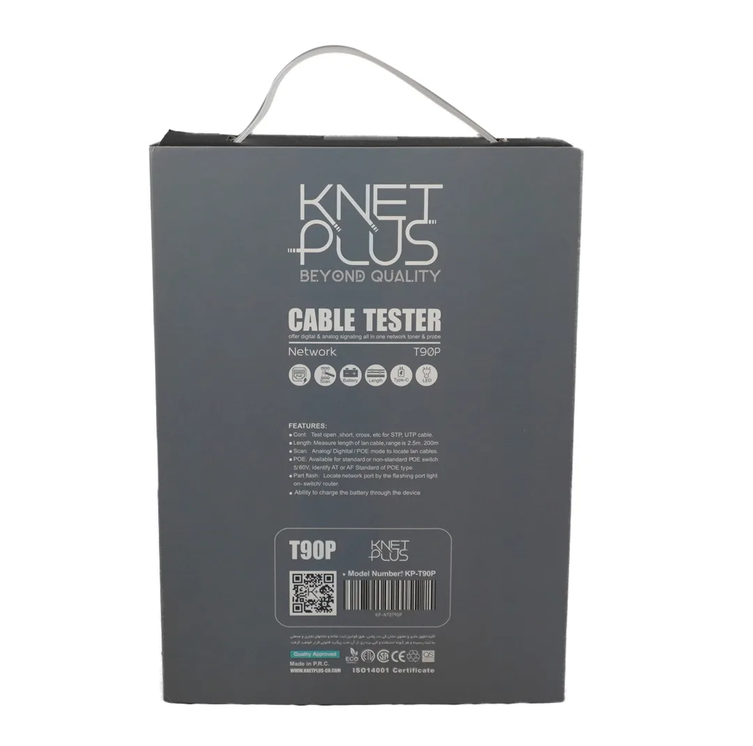 تستر کابل شبکه کی نت پلاس مدل KP-T90P