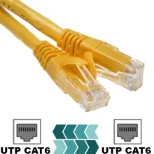 کابل شبکه Cat6 گیگافلکس مدل GI-UTP-5M-Yelow