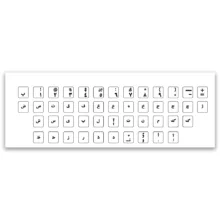برچسب حروف فارسی کیبورد کد ۰۰۲