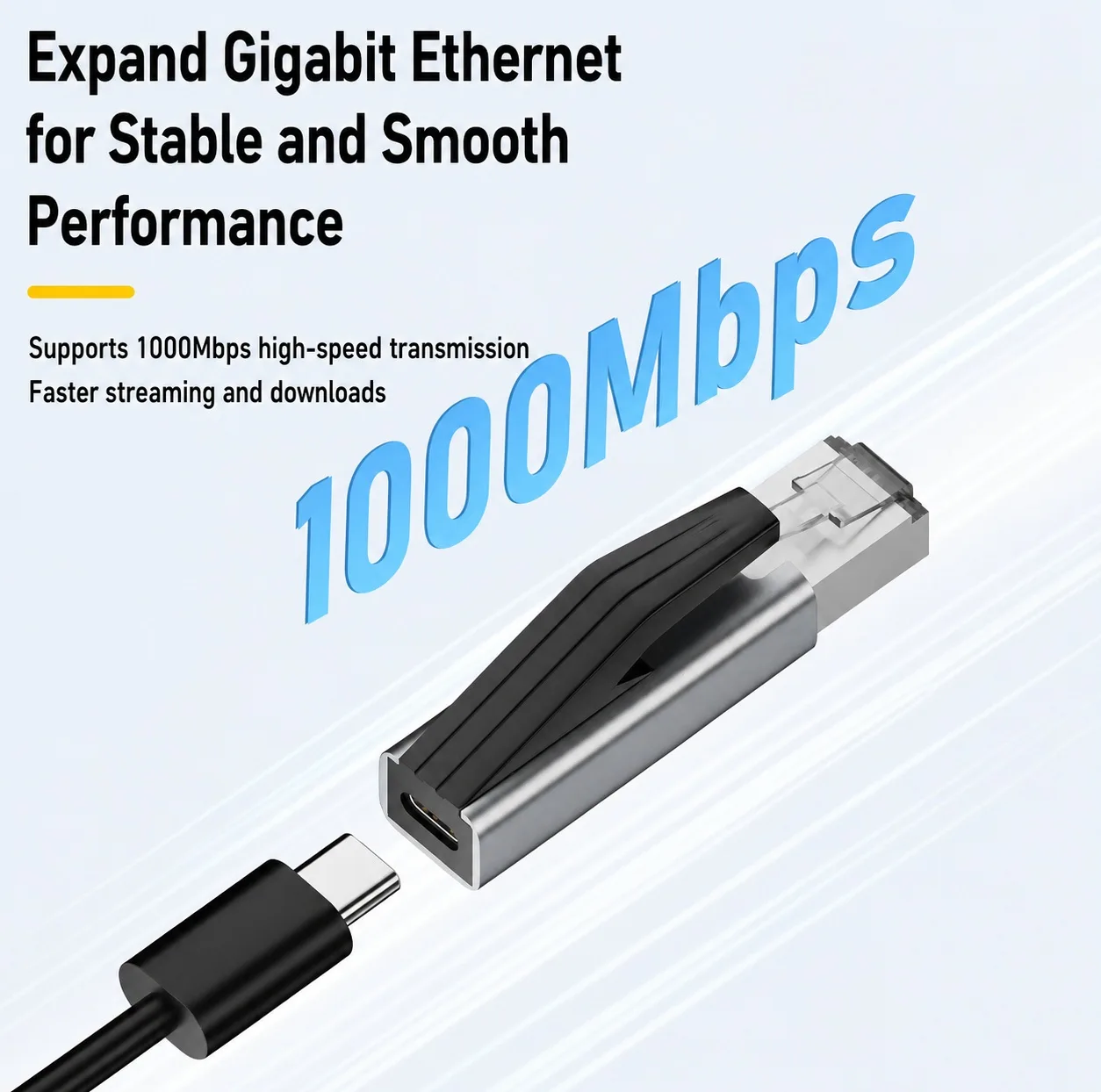 مبدل USB-C به LAN مدل RJ45A