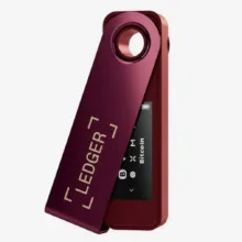 کیف پول سخت افزاری لجر مدل نانو اس پلاس طرح Crimson Magenta