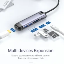 هاب 6 پورت USB-C مک دودو مدل HU-7740