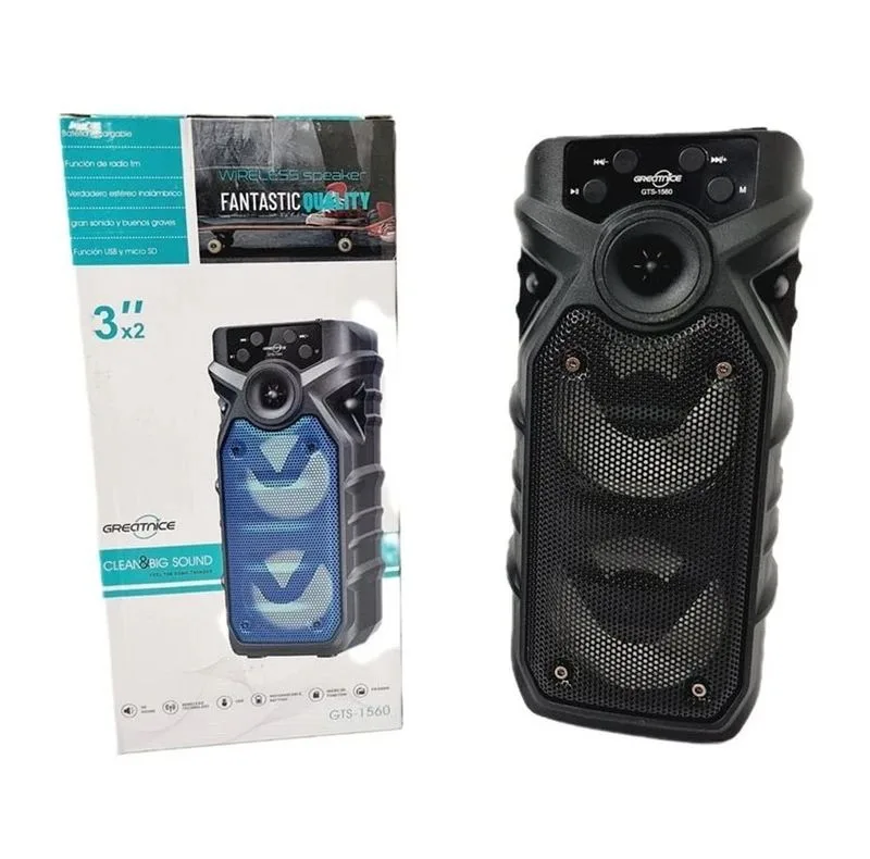 اسپیکر بلوتوثی قابل حمل مدل GTS-1560