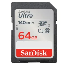 کارت حافظه SDXC سن دیسک مدل Ultra کلاس 10 استاندارد UHS-I U1 سرعت 140MB/s ظرفیت 64 گیگابایت