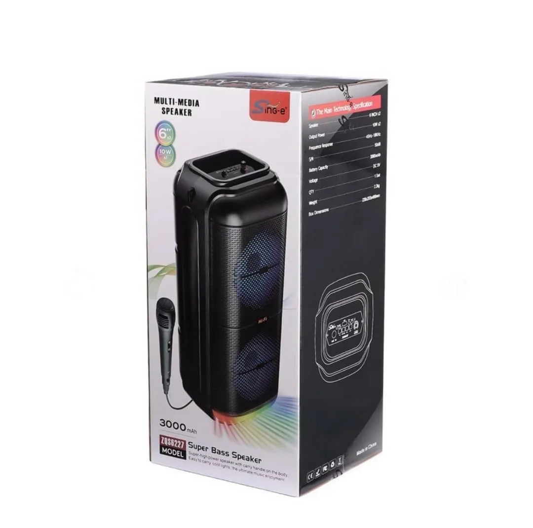 اسپیکر بلوتوثی قابل حمل زد کیو اس مدل 6227