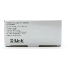 سوکت شبکه CAT6 دی لینک مدل Dce JRJ45 بسته 100 عددی