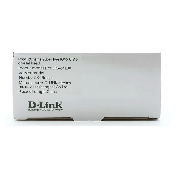 سوکت شبکه CAT6 دی لینک مدل Dce JRJ45 بسته 100 عددی