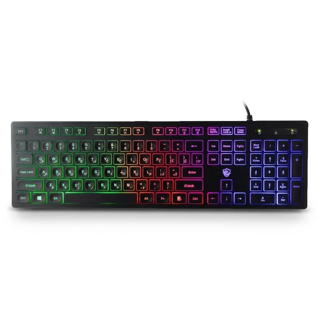 کیبورد گیمینگ بیاند مدل BGK-2010 سوئیچ ممبران، Full-Size، نورپردازی RGB