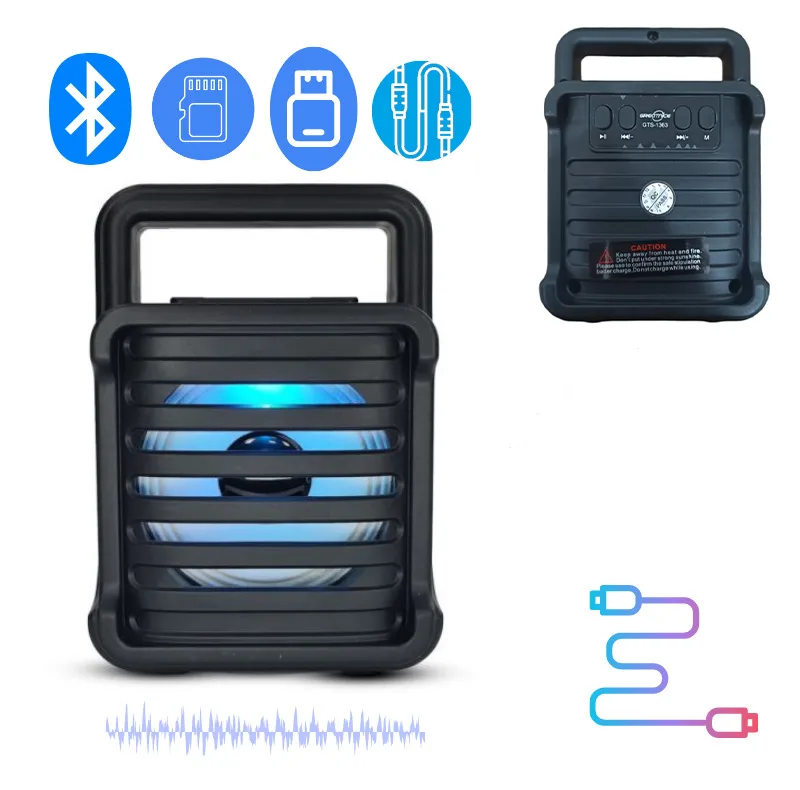 اسپیکر بلوتوثی قابل حمل ای ال وی مدل GTS-1363