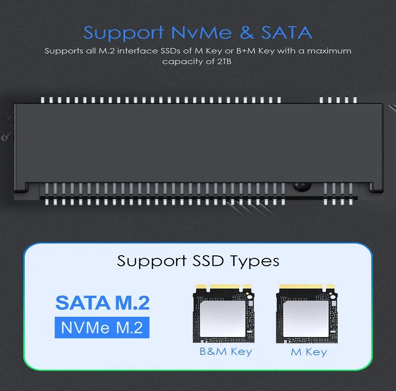قاب هارد دیسک لنشن مدل SSD M.2 NVMe کد C9Elite-GRY
