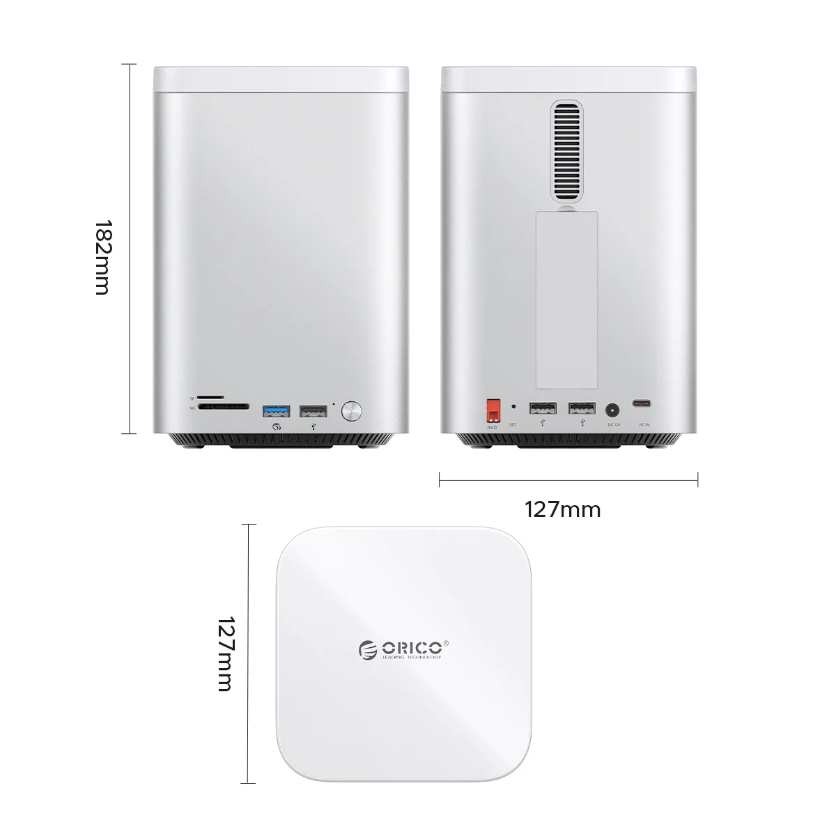 داک استیشن Mini Tower USB-C اوریکو مدل M435-V1
