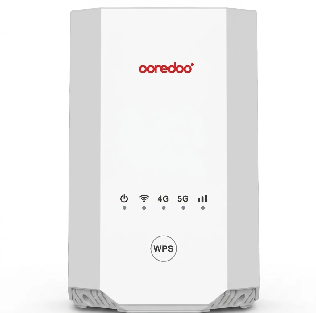 مودم روتر 4G/5G زد ال تی مدل OOREDO VOIP X28 با وای‌فای 6 AX1800، پشتیبانی همزمان 64 کاربر، پورت‌های گیگابیتی، تجمیع فرکانس خودکار و درگاه RJ11 برای تماس اینترنتی و ویپ