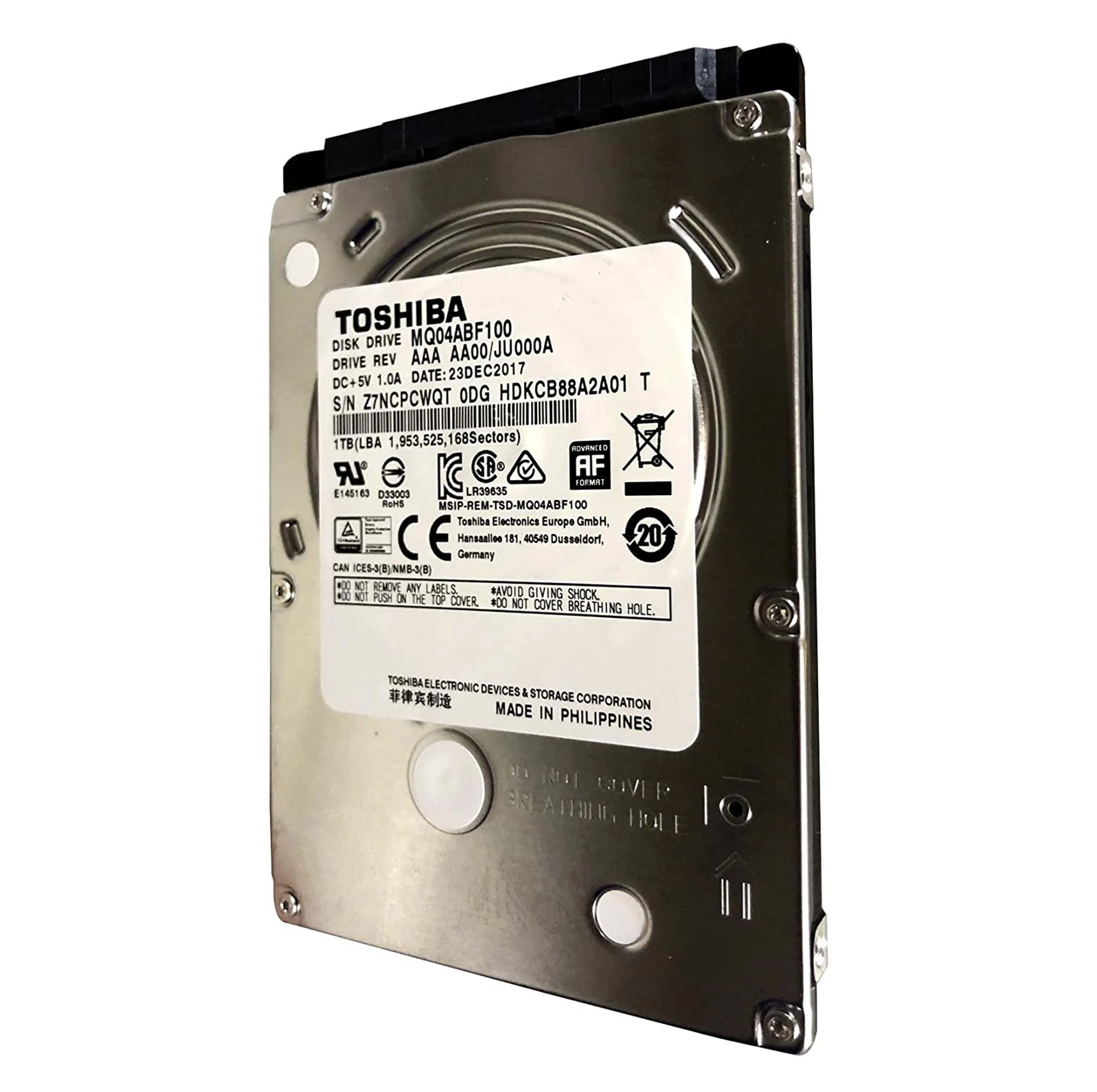 هارد دیسک اینترنال توشیبا مدل MQ04ABF100 ظرفیت 1 ترابایت