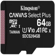 کارت حافظه microSDXC کینگستون مدل CANVAS کلاس 10 استاندارد UHS-I U1 سرعت 100MBps ظرفیت 64 گیگابایت