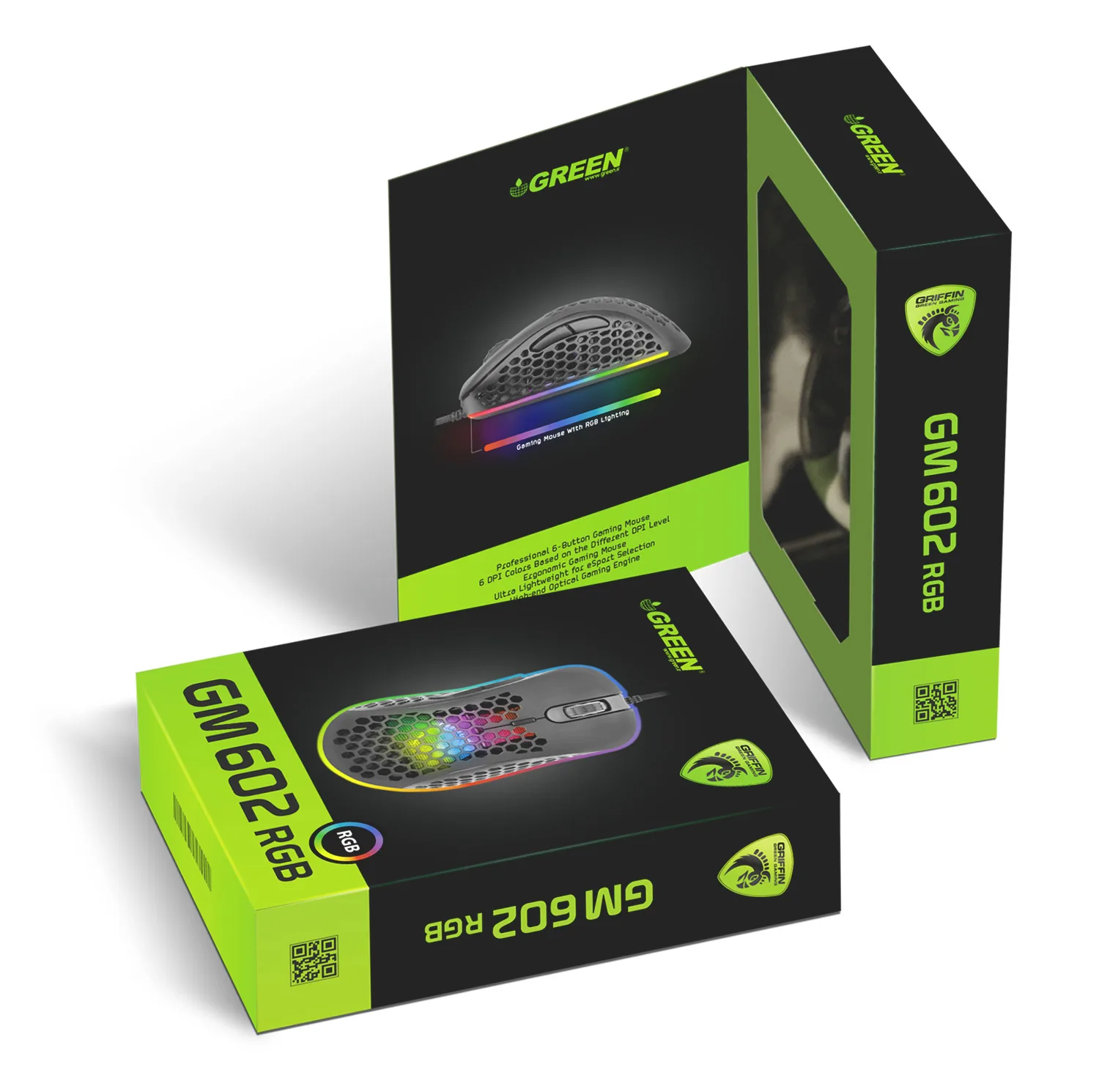 ماوس مخصوص بازی گرین مدل GM602 RGB