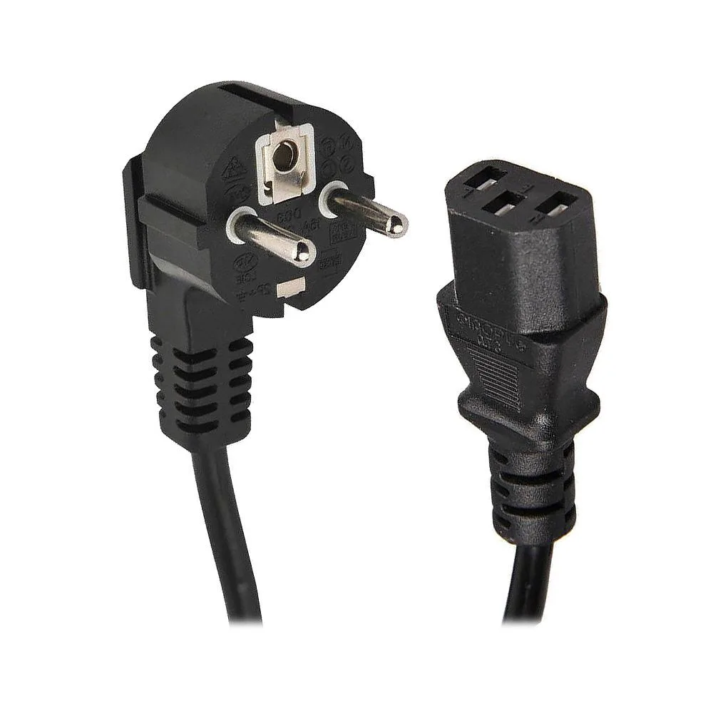 کابل برق سه پین منبع تغذیه کامپیوتر زبیون مدل POWER CORD طول 1.4 متر