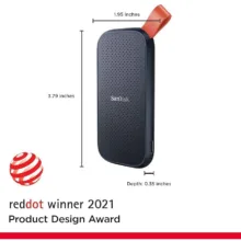 اس اس دی اکسترنال سن دیسک مدل PORTABLE E30 ظرفیت 1 ترابایت رابط USB 3.2 Gen2
