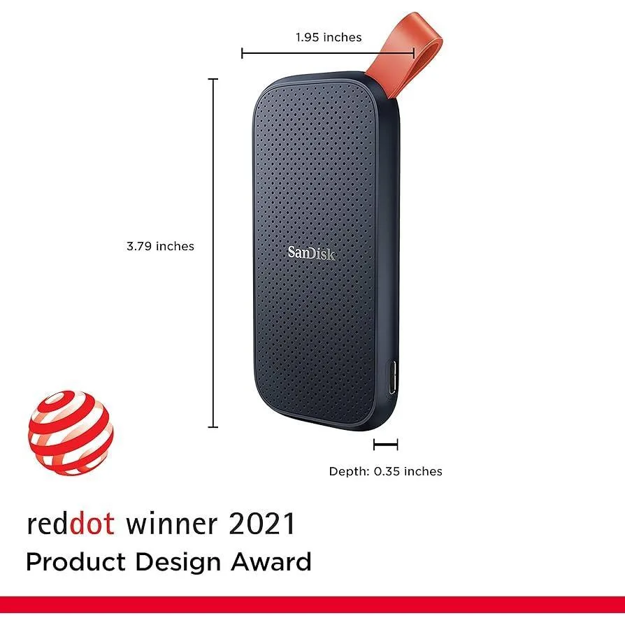 اس اس دی اکسترنال سن دیسک مدل PORTABLE E30 ظرفیت 1 ترابایت رابط USB 3.2 Gen2