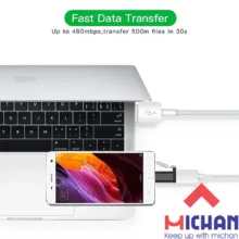 مبدل USB-C به MICROUSB میچان مدل S1