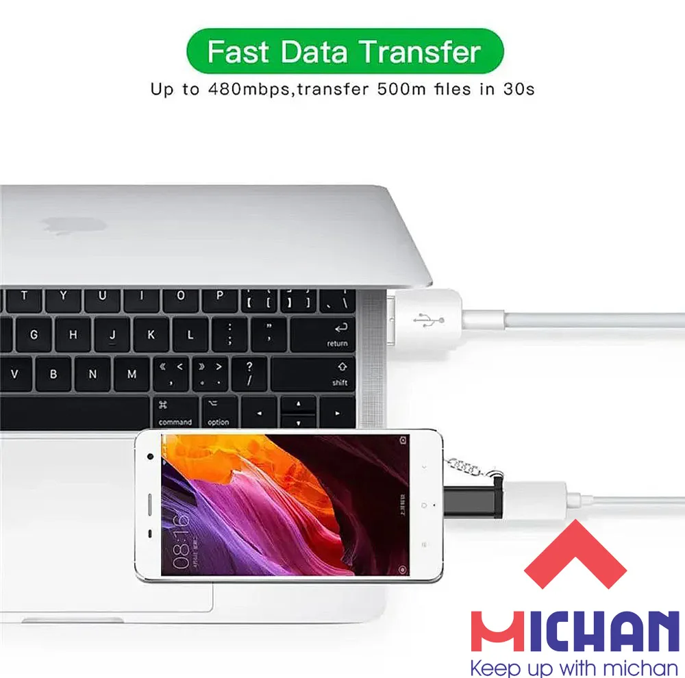 مبدل USB-C به MICROUSB میچان مدل S1