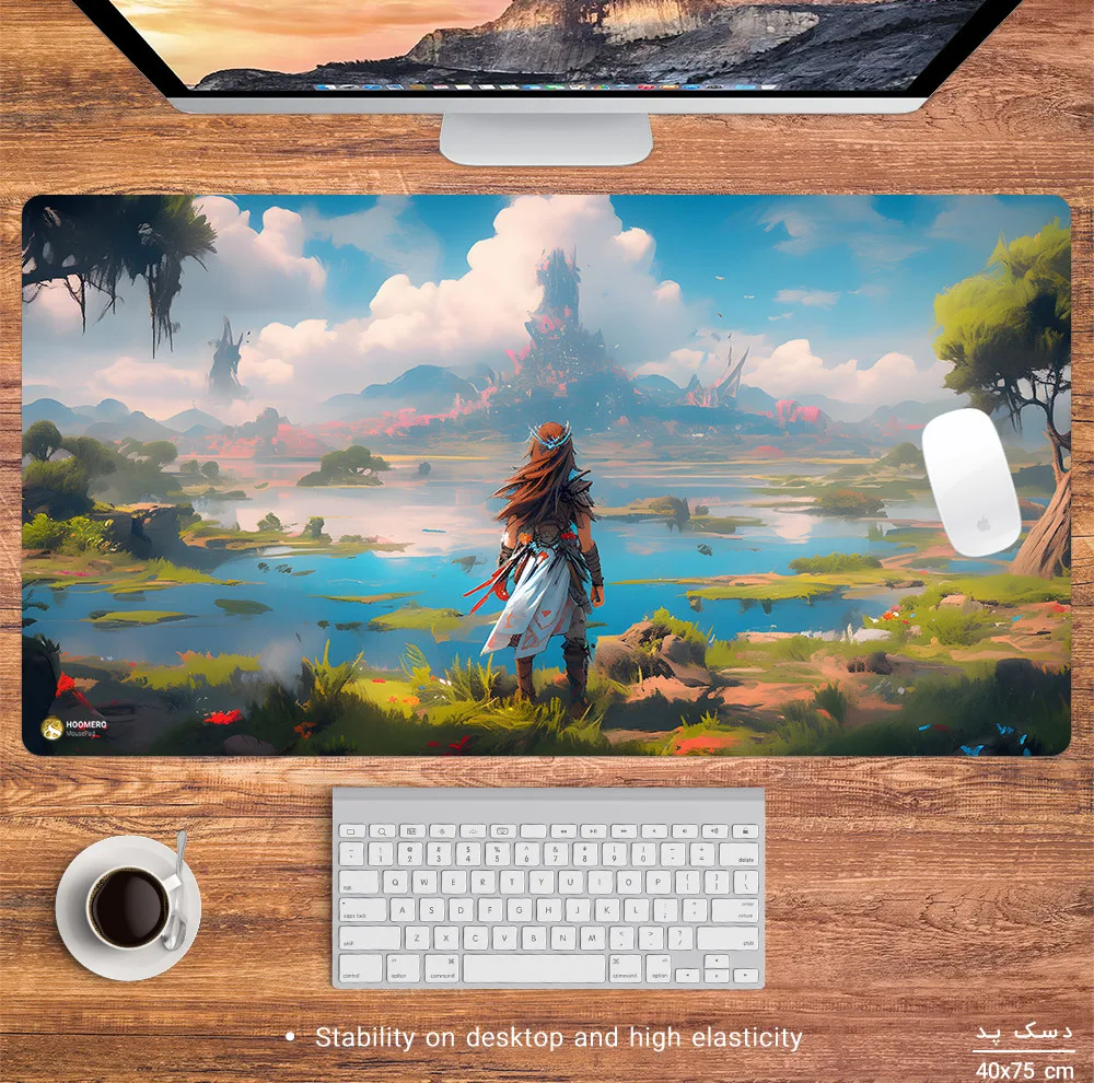 ماوس پد هومرو مدل MX1551 طرح بازی Horizon Zero Dawn