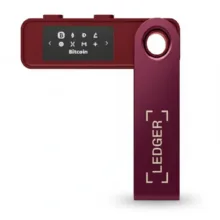 کیف پول سخت افزاری لجر مدل نانو اس پلاس طرح Crimson Magenta