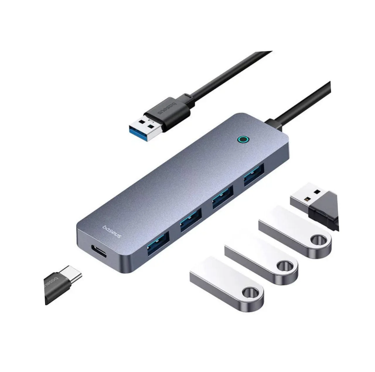 هاب 4 پورت USB بیسوس مدل UltraJoy Series 4-Port BS-OH080