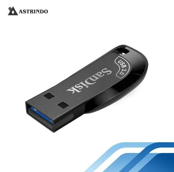 فلش مموری سن دیسک مدل ULTRA SHIFT CZ410 ظرفیت 32 گیگابایت، رابط USB 3.1 با سرعت خواندن 100 مگابایت بر ثانیه، مناسب ضبط خودرو و تلویزیون، دارای نرم‌افزار امنیتی SanDisk SecureAccess و بازیابی فایل RESCUEPRO DELUXE