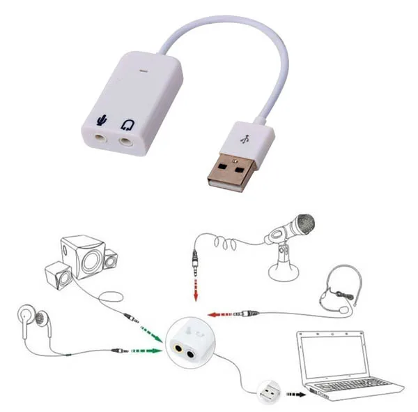 کارت صدا USB کد 7.1