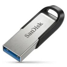 فلش مموری 64 گیگابایت سن دیسک مدل Ultra Flair SDCZ73 با رابط USB سه، بدنه فلزی مقاوم در برابر ضربه و خش