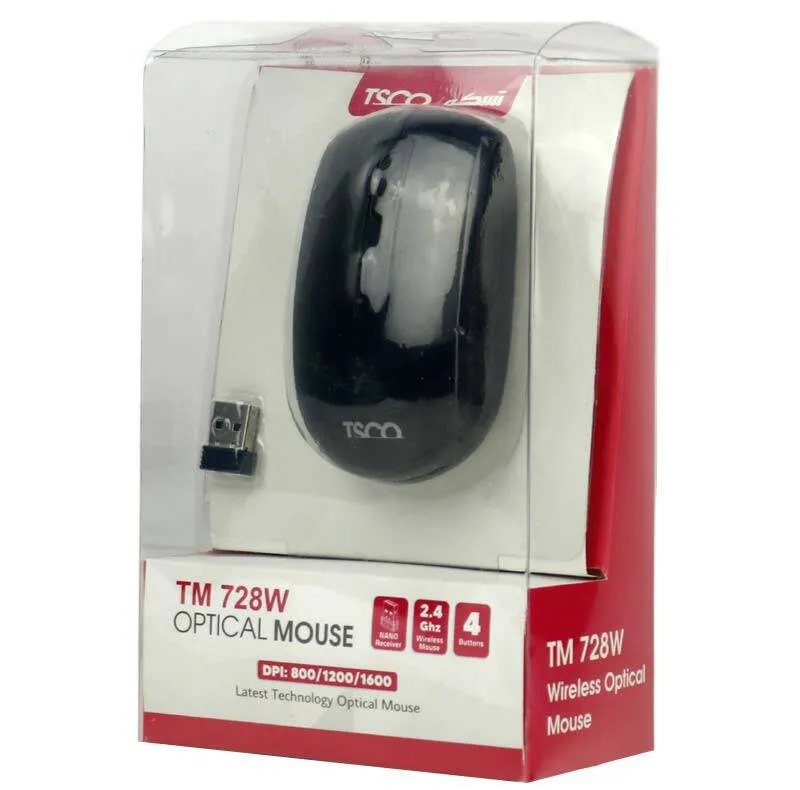 ماوس بی سیم تسکو مدل TM 728W
