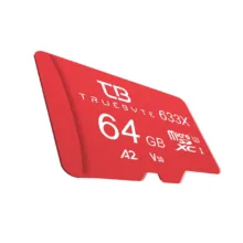 کارت حافظه microSD XC تروبایت مدل 633X-A2-V30 کلاس 10 استاندارد UHS-I U3 سرعت 95MBps ظرفیت 64 گیگابایت به همراه کارتخوان