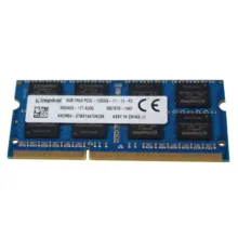 رم لپتاپ DDR3L دو کاناله 1600 مگاهرتز CL11 کینگستون مدل PC3-12800sظرفیت 8 گیگابایت