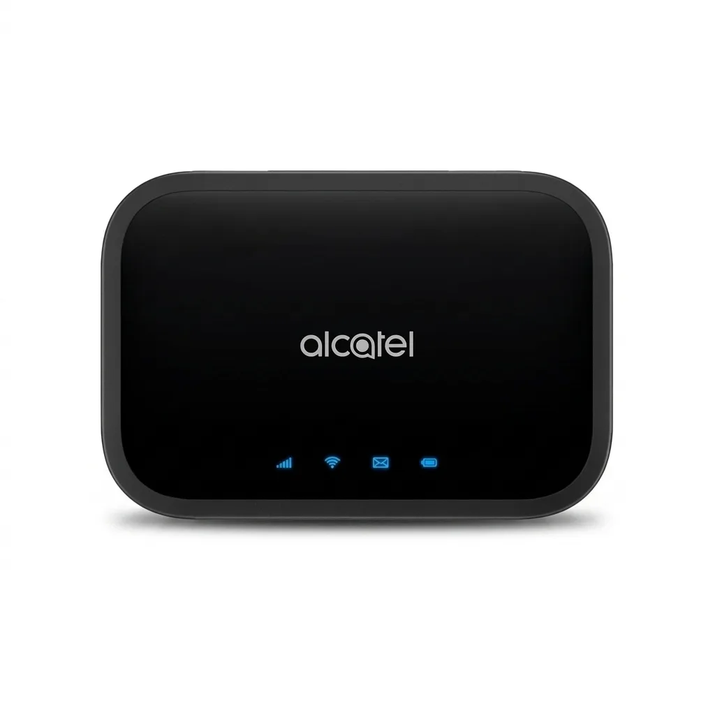 مودم 4.5G قابل حمل آلکاتل مدل LINKZONE MW12VK با باتری 4300 میلی‌آمپر، پشتیبانی از شبکه‌های 4.5G و 3G، سرعت دانلود تا 600Mbps، وای فای دو بانده 2.4GHz و 5GHz و اتصال همزمان 20 کاربر