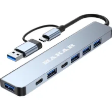 هاب 7 پورت USB 2.0 و USB 3.0 ماکار مدل 7in1 MK-HU243