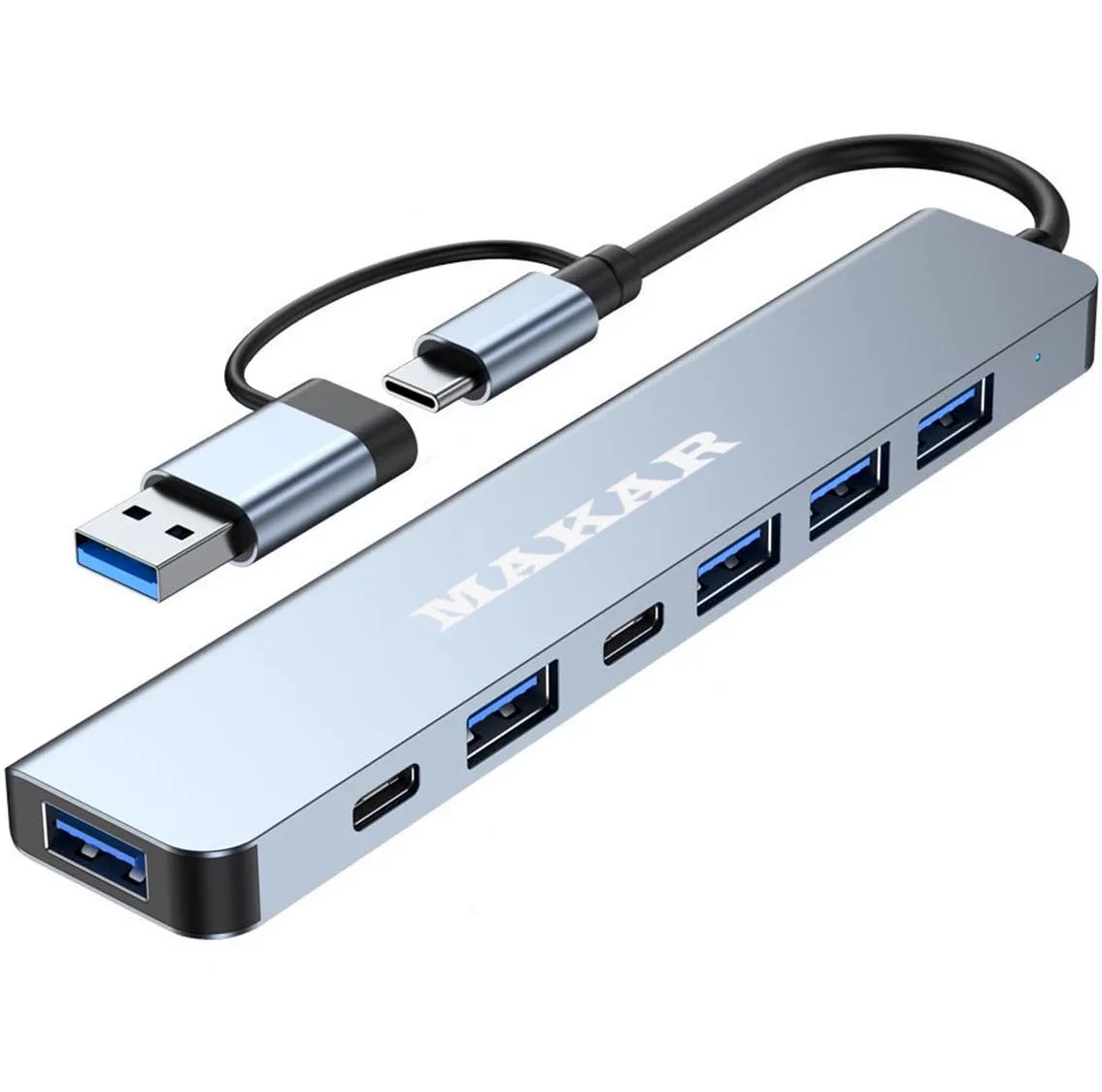 هاب 7 پورت USB 2.0 و USB 3.0 ماکار مدل 7in1 MK-HU243