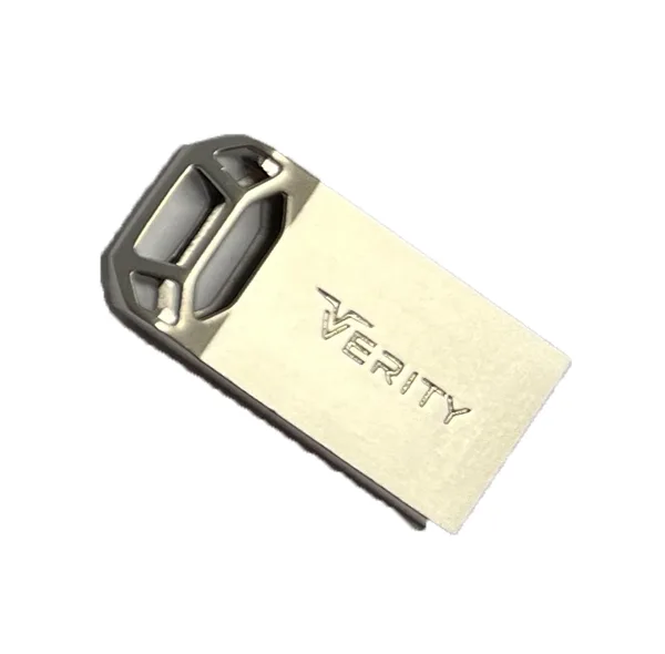 فلش مموری وریتی مدل V-819 ظرفیت 64 گیگابایت با بدنه فلزی، رابط USB 2.0 Type-A، سرعت انتقال 30 مگابایت بر ثانیه و سازگار با گوشی، کامپیوتر، لپ‌تاپ، تلویزیون و تبلت