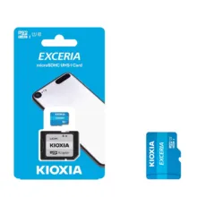 کارت حافظه microSD کیوکسیا مدل EXCERIA کلاس 10 استاندارد 0-UHSM-I U1 سرعت 100MBps ظرفیت 64 گیگابایت به همراه آداپتور SD