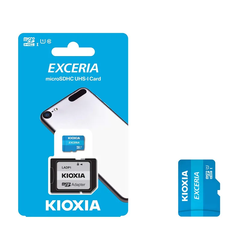 کارت حافظه microSD کیوکسیا مدل EXCERIA کلاس 10 استاندارد 0-UHSM-I U1 سرعت 100MBps ظرفیت 64 گیگابایت به همراه آداپتور SD