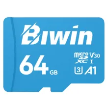 کارت حافظه microSDXC بیوین مدل MS100 کلاس 10 استاندارد UHS-I U3 V30 A1 سرعت 100MBps ظرفیت 64 گیگابایت