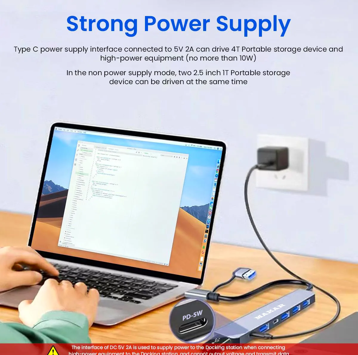 هاب 7 پورت USB 2.0 و USB 3.0 ماکار مدل 7in1 MK-HU243