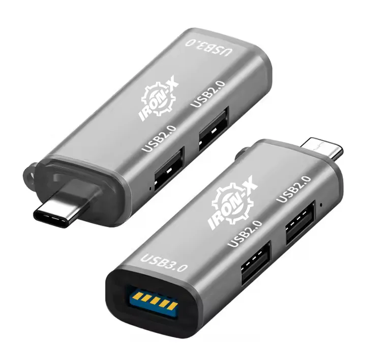 هاب 3 پورت USB 3.0 آیرون ایکس مدل TYPEC HUB300