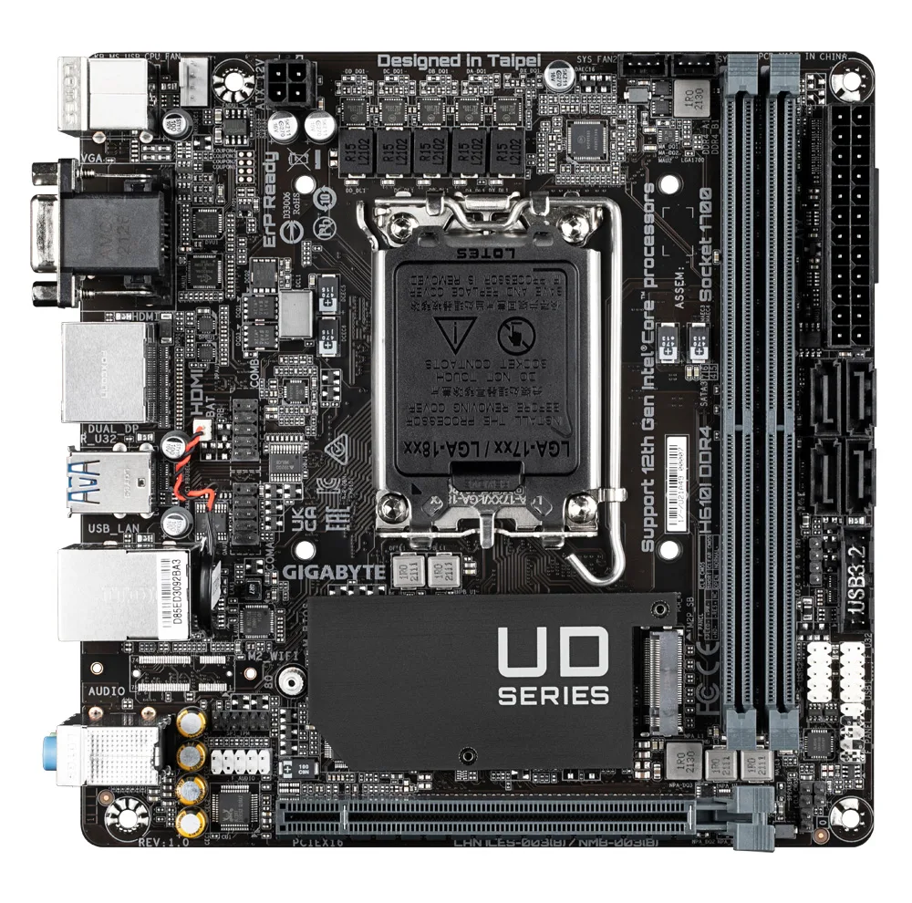 مادربرد گیگابایت مدل H610I DDR4 Rev. 1.0