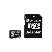 کارت حافظه Micro SDHC ورباتیم مدل Premium v10 کلاس 10 UHS-I سرعت 90MB/S ظرفیت 32 گیگابایت به همراه آداپتور
